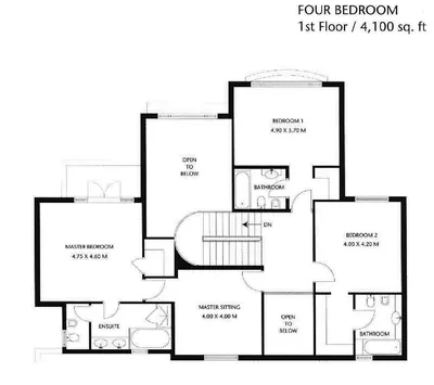 4 Bed - First Floor
