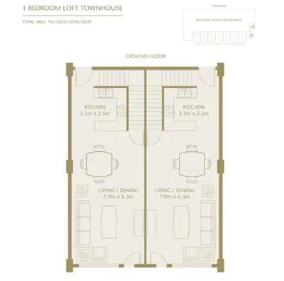 1 Bedroom - Ground
