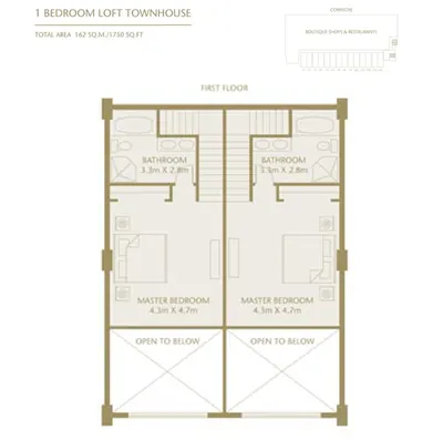 1 Bedroom - First