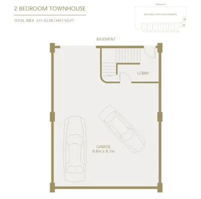 2 Bedroom - Basement