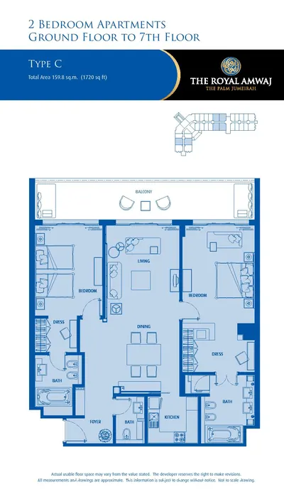 Unit C - 2 bed