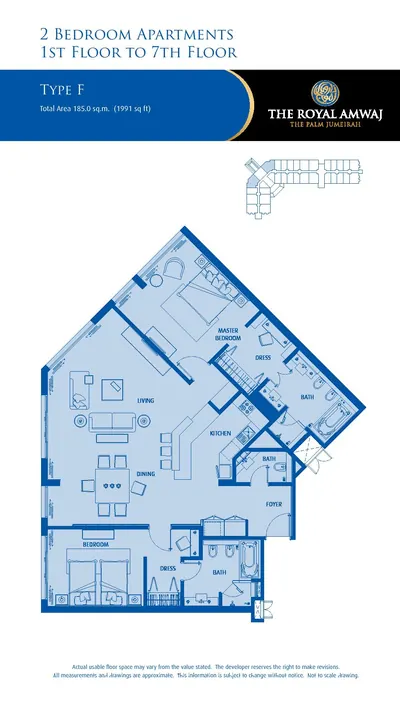 Unit F - 2 bed