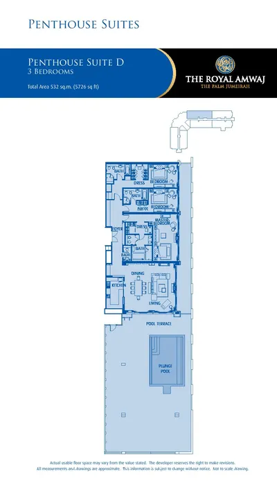Penthouse D - 3 bed
