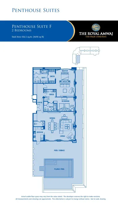 Penthouse F - 2 bed