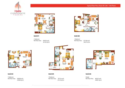Floor 12-15 - Unit 01-05