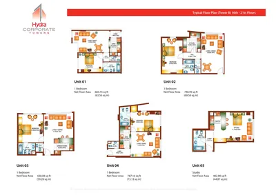Floor 16-21 - Unit 01-05