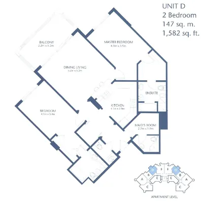 Unit D - 2 Bed