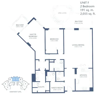 Unit F - 2 Bed