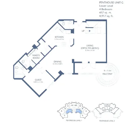 Unit G - 4 Bed Lower