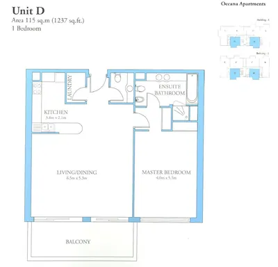 Unit D - 1 Bed