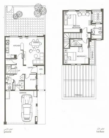 2 Bedroom - Middle Unit (4M Left)