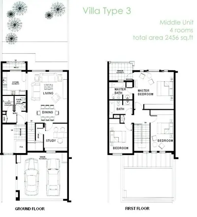 3 Bedroom - Middle Unit (3M)