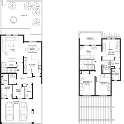 3 Bedroom - Middle Unit (2M)