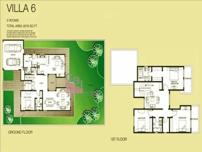 Type 6 - 5 bed 3578 Sq Ft