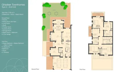 Type 2 - 3 bed - End Unit
