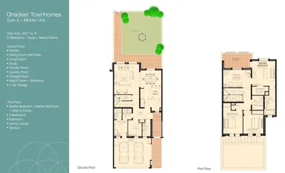 Type 2 - 3 bed - Mid Unit