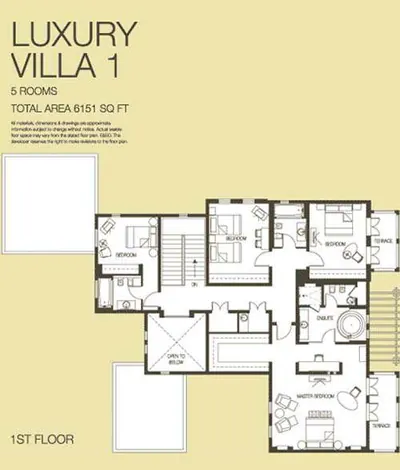 Luxury Villa - 5 bed 6151 Sq Ft - First