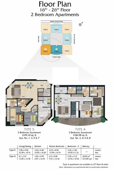 2 Bed Apartments