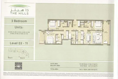 Lev 03-11 - 3 Bed - 2068sq ft