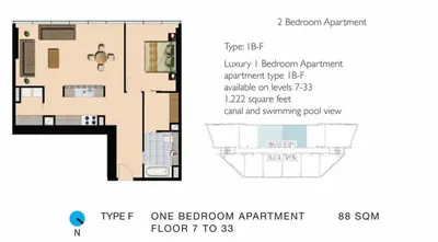 Type F - 1 bed