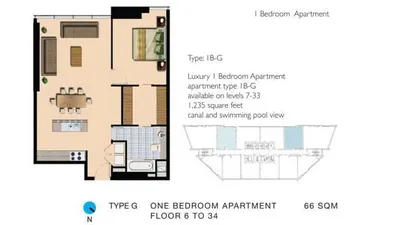 Type G - 1 bed