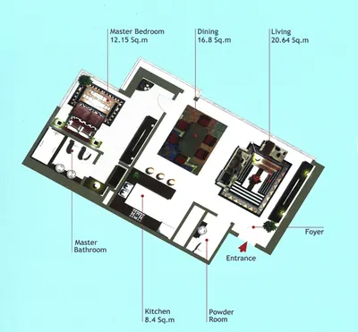 Type A - 1 bed