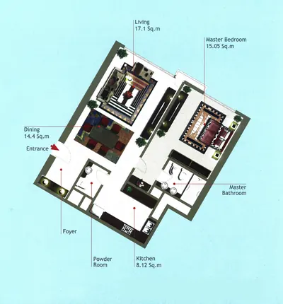 Type B - 1 bed